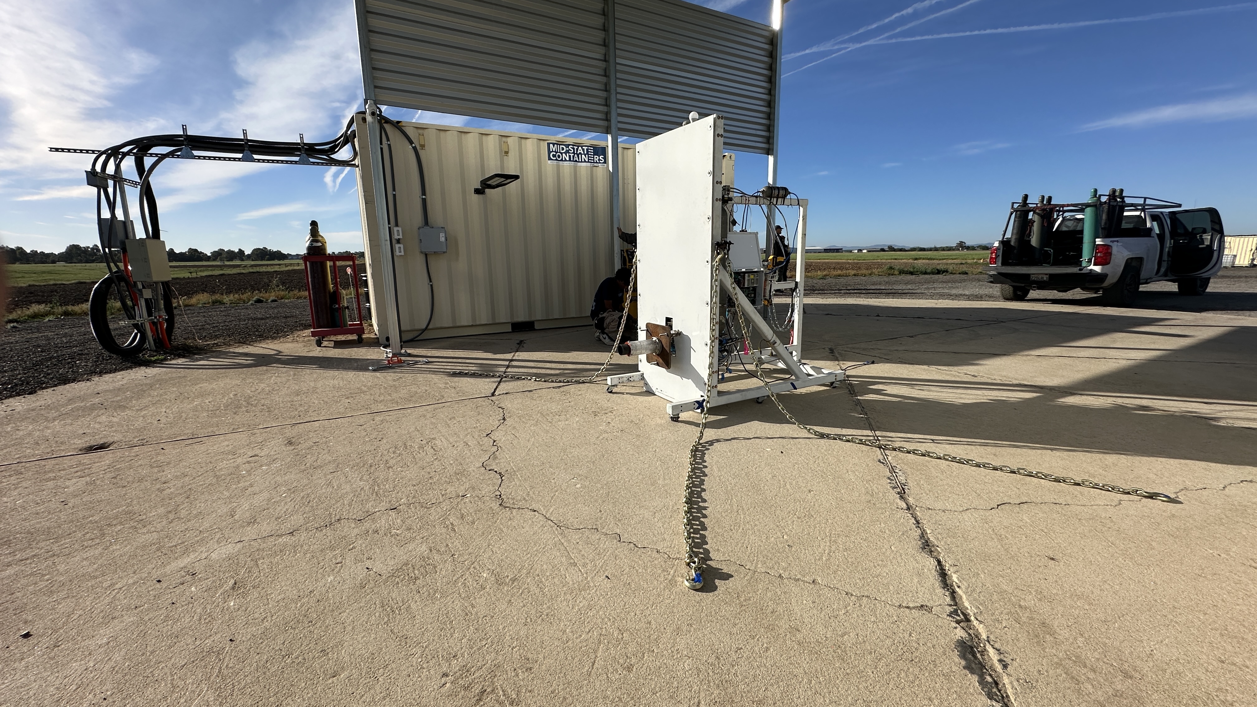 NILE stand during on-site integration
