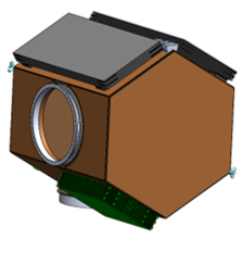 W.H.A.L.E. spacecraft in stowed configuration